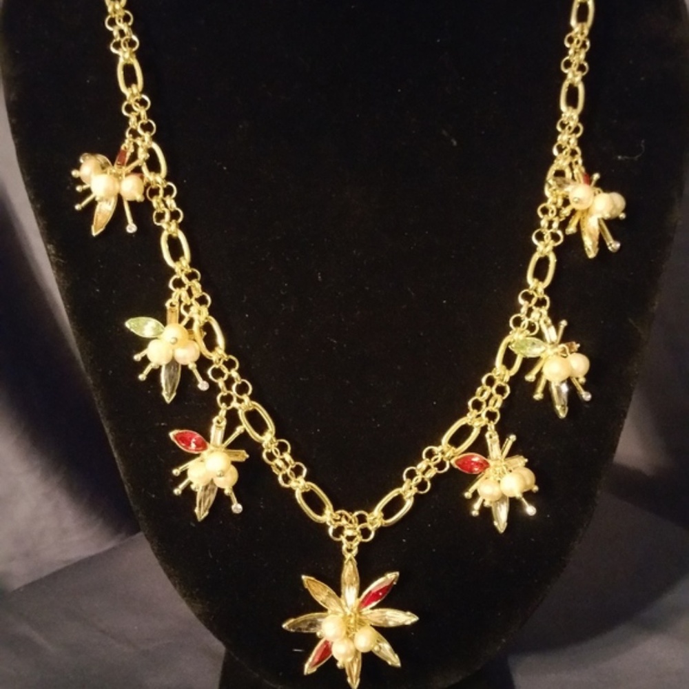 Signed Oscar de la Renta "Sputnik" Necklace NWOT